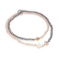 Șirag perle de cultură mixte sfere 7-8mm, închizătoare oțel, lungime 98cm