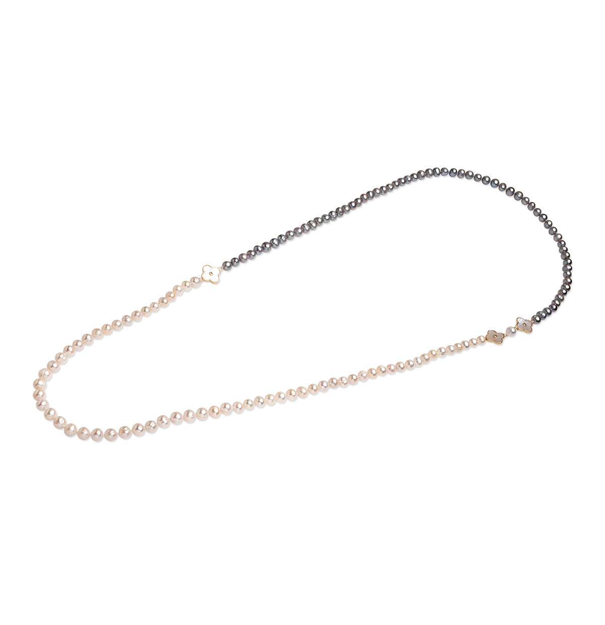 Șirag perle de cultură mixte sfere 7-8mm, închizătoare oțel, lungime 98cm