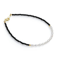 Brăţară perle de cultură albe 2.5mm, lungime18-18,5cm