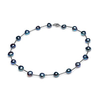 Colier perle de cultură asimetric aprox 8-11mm, închizătoare alamă, lungime 45ccm