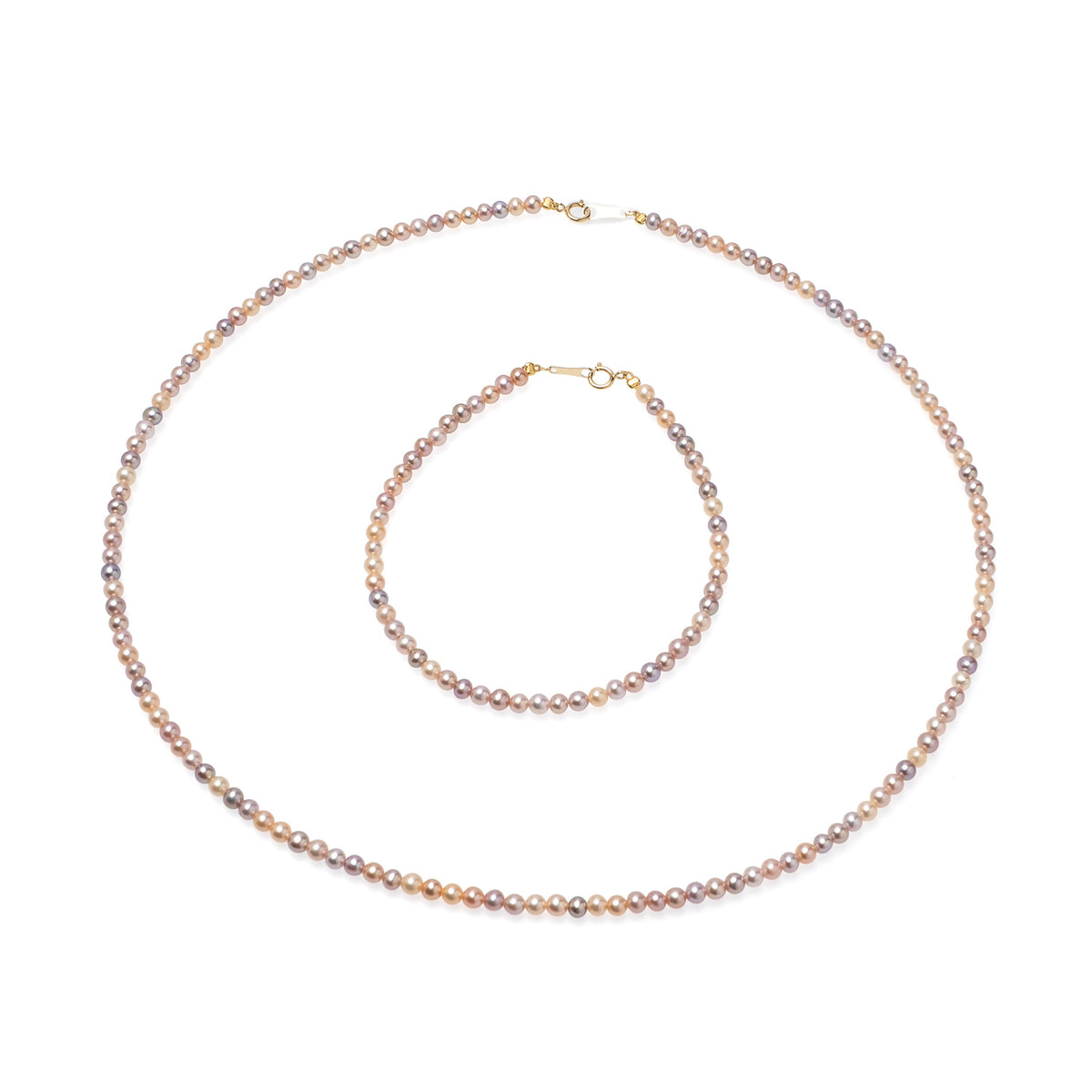 Brățară perle de cultură și închizătoare aur 18K, lungime 18 cm