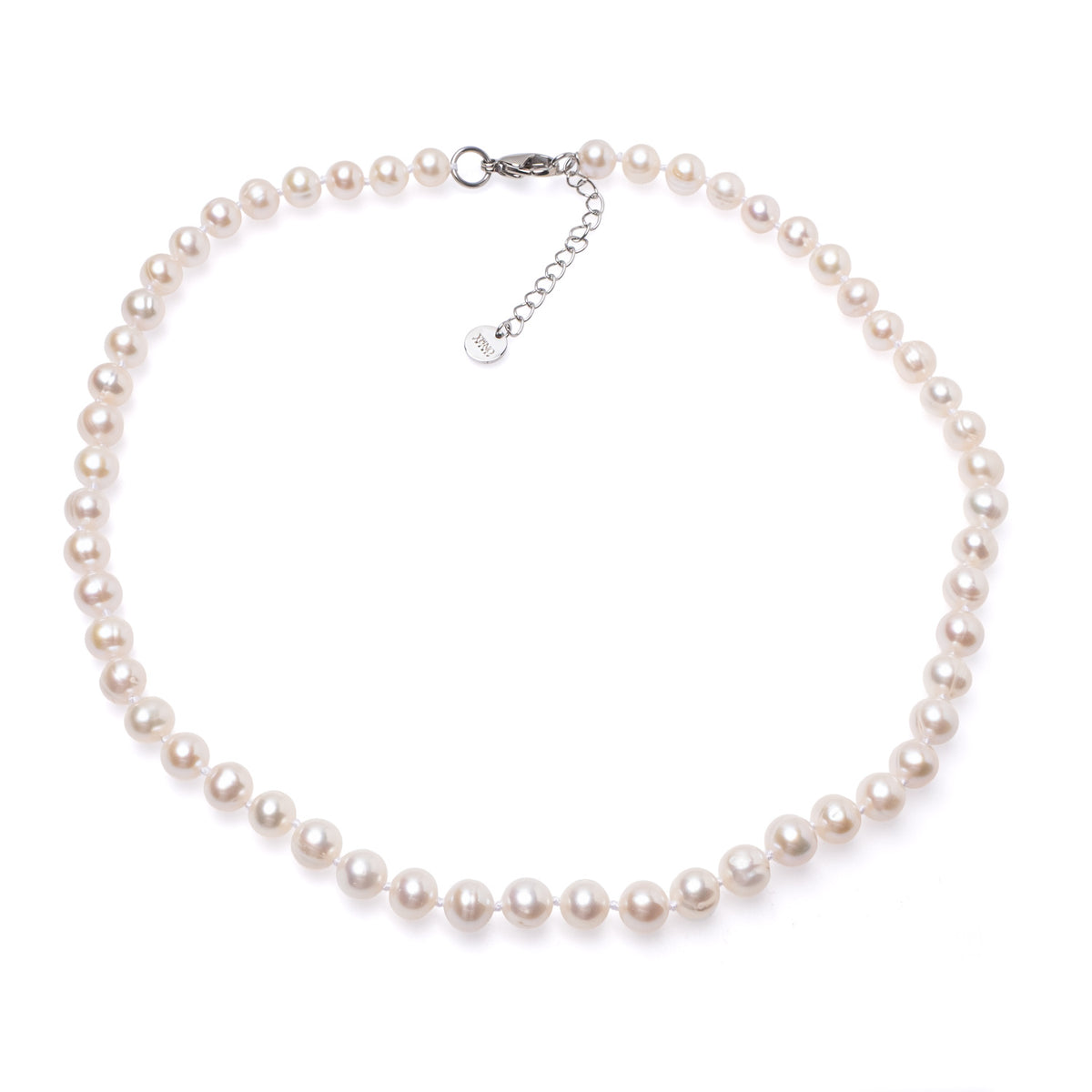Colier unisex perle de cultură 8-9 mm , lungime 45+5 cm