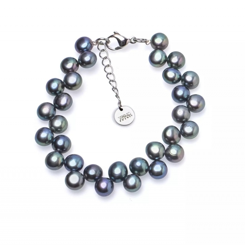 Brățară perle de cultură 5-7,5 mm, lungime 17+3 cm