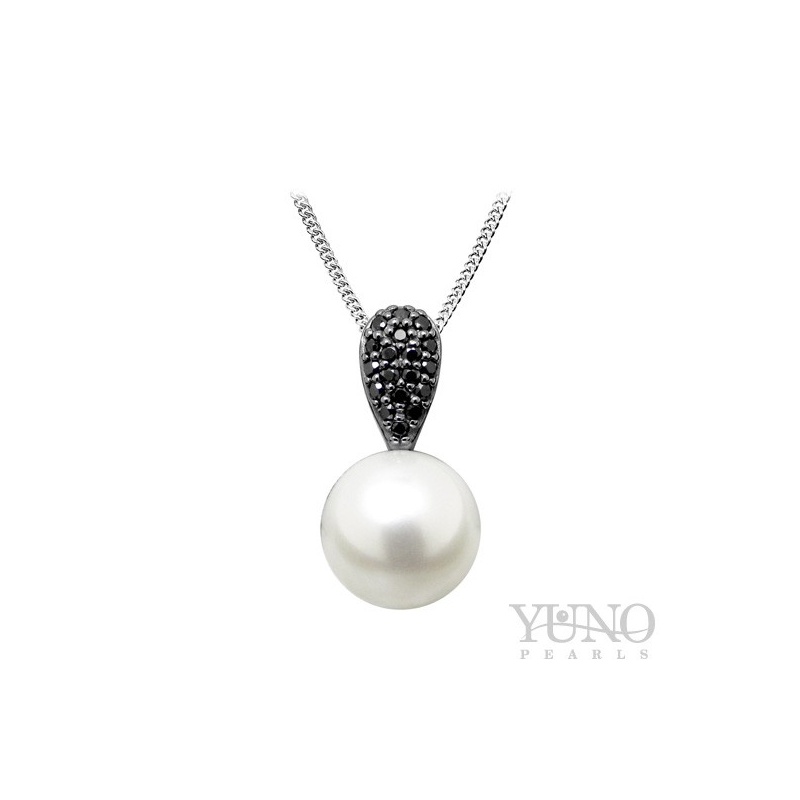 Pandantiv din argint 925, perlă albă, 10-10.5mm