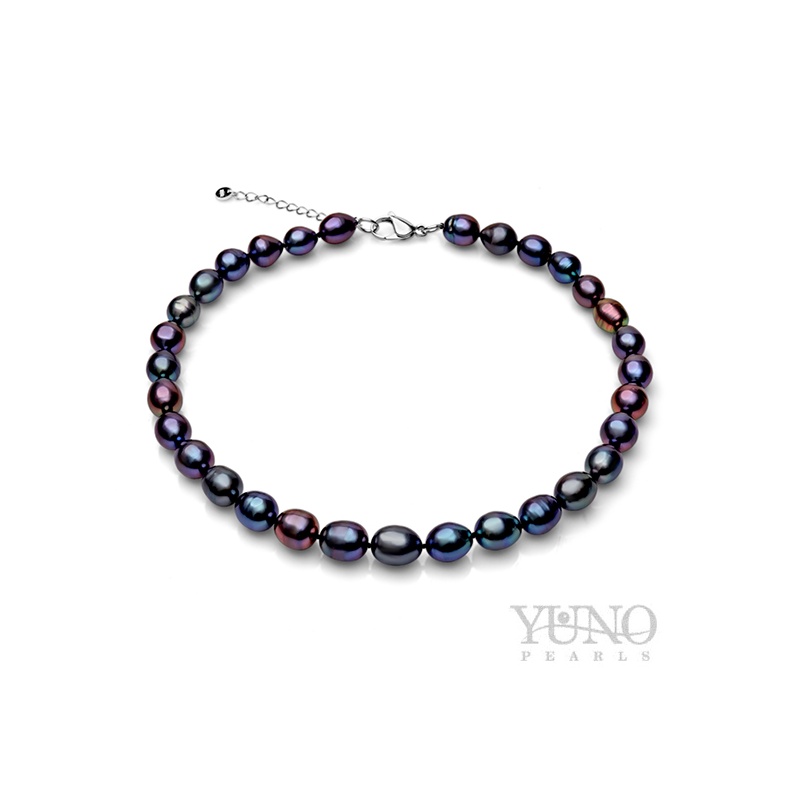 Colier din argint 925 cu perle întunicate 11-12mm, 43cm