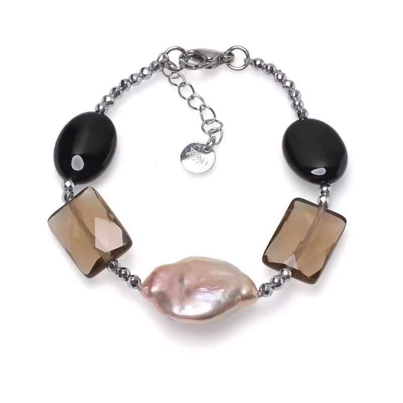 Brățară perlă de cultură 18-19 mm, lungime 18cm