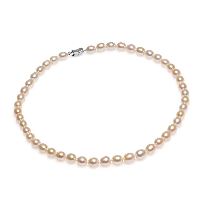 Colier perle de cultură roz 7-7.5mm, lungime 41/43cm