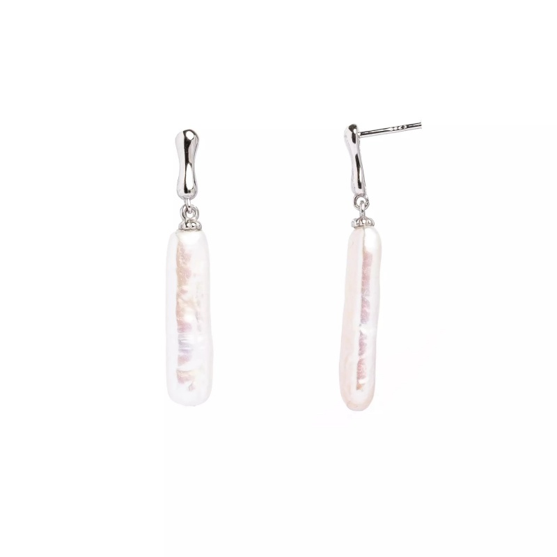 Cercei perle de cultură albe 13 mm