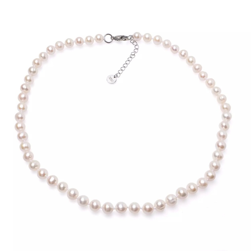 Colier unisex perle de cultură 8-9 mm , lungime 45+5 cm