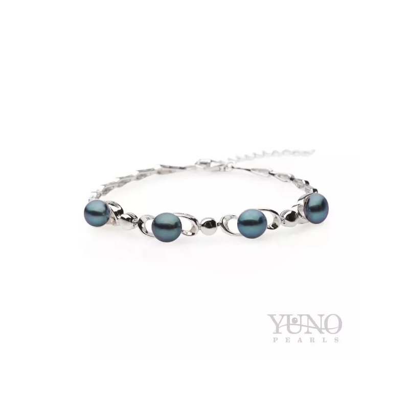 Brațară cu perle de cultură 5-6mm, lungime 17,5cm + 4cm