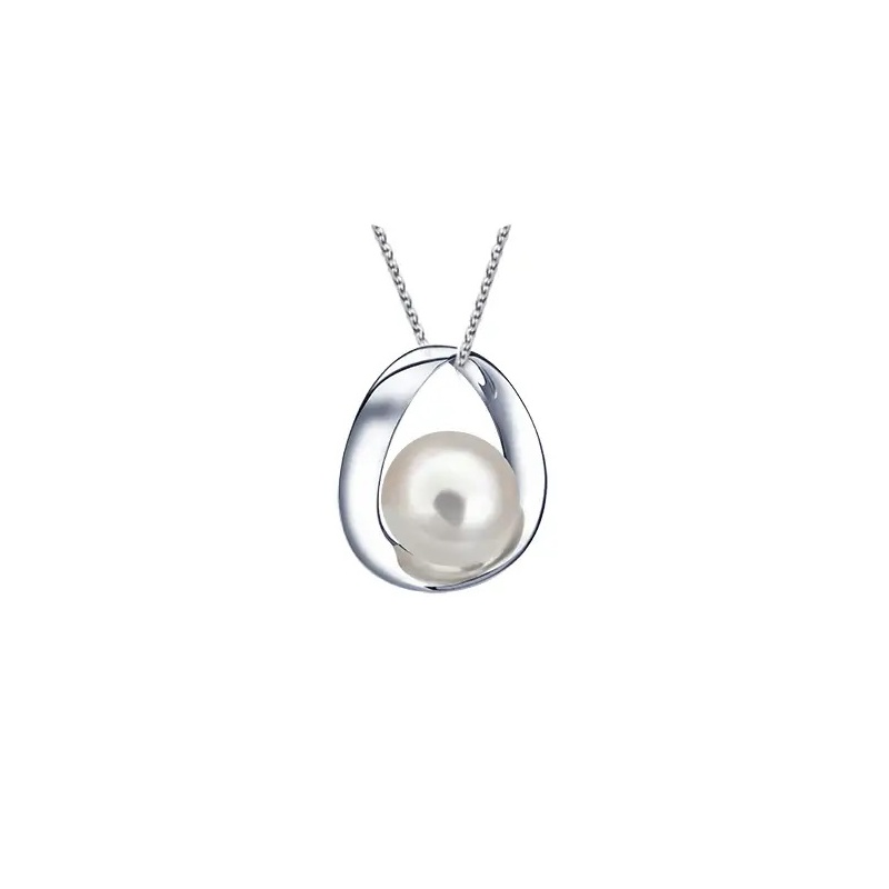 Pandantiv din argint 925, cu perlă albă 8-9 mm