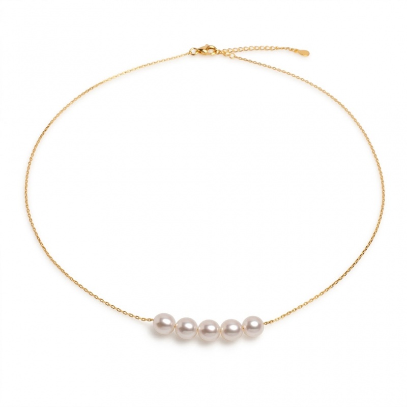 Colier perle de cultură 5.5 – 6 mm, lungime 41cm +4cm