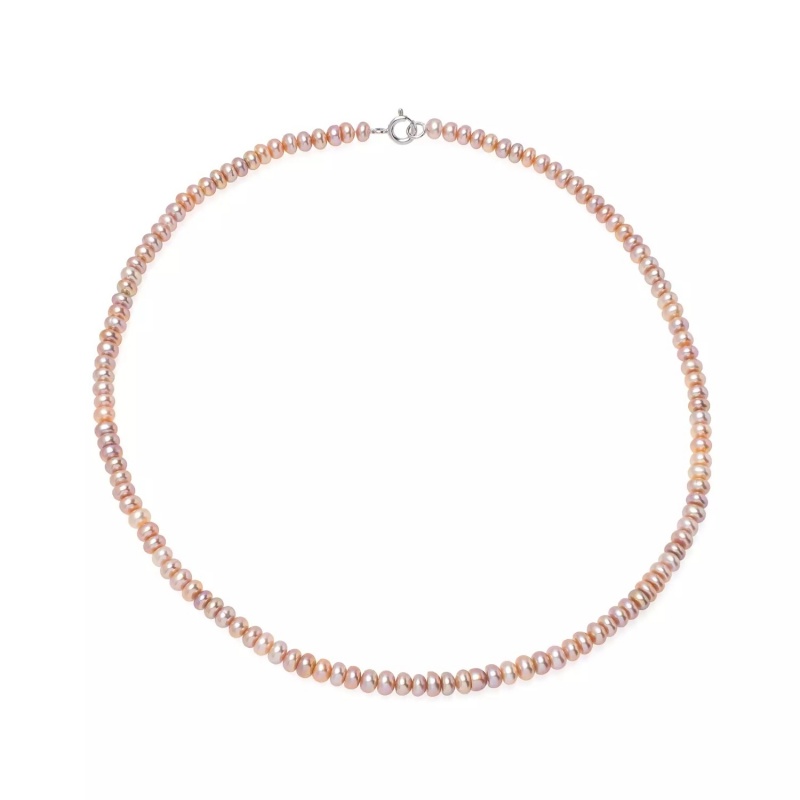 Colier cu perlе de cultură mov 4.5-5 mm, lungime 42 cm