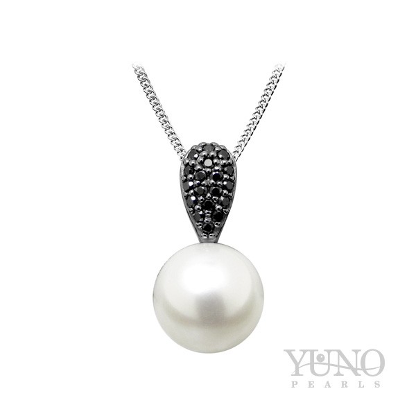 Pandantiv din argint 925, perlă albă, 10-10.5mm