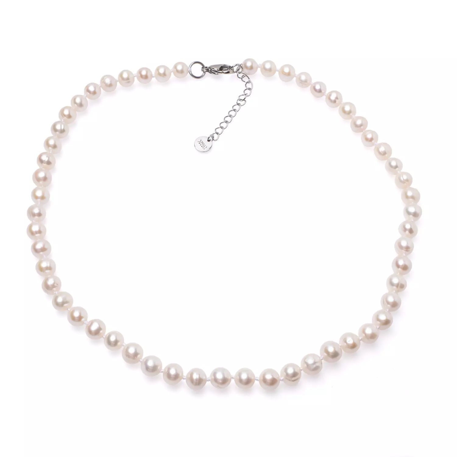 Colier unisex perle de cultură 8-9 mm , lungime 45+5 cm