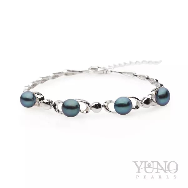 Brațară cu perle de cultură 5-6mm, lungime 17,5cm + 4cm