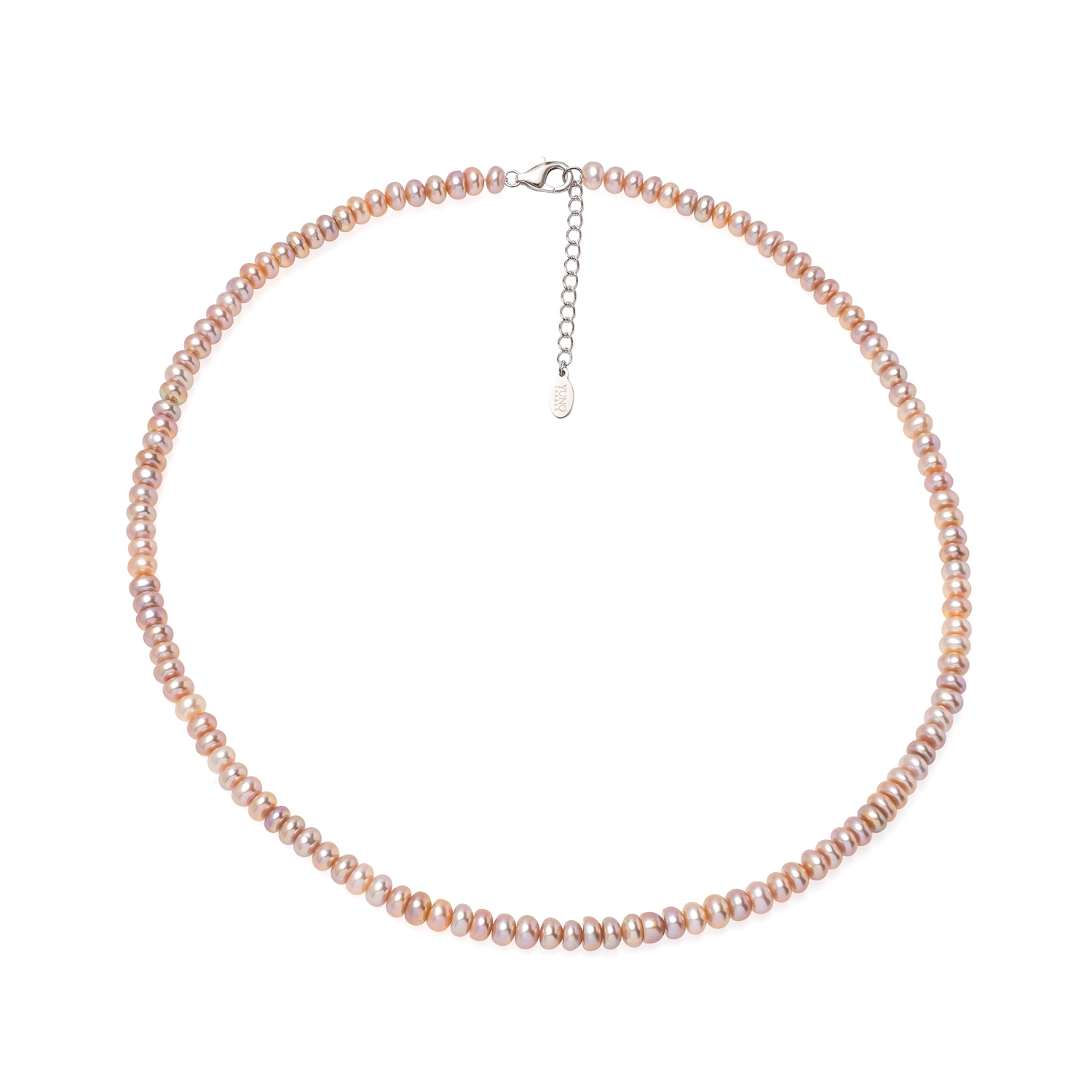 Colier cu perlе de cultură mov 4.5-5 mm, lungime 42 cm